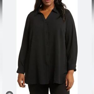 Adrianna Papell long sleeve button up shirt.